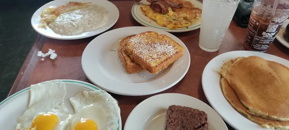 Ham Eggs Home Fries Pancakes